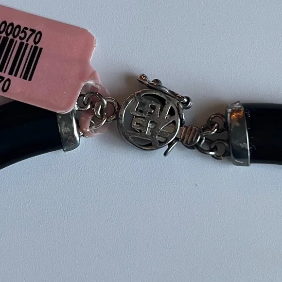 Unique Multicolor Beaded Sterling Silver Necklace 20” NWT - Picture 2 of 5